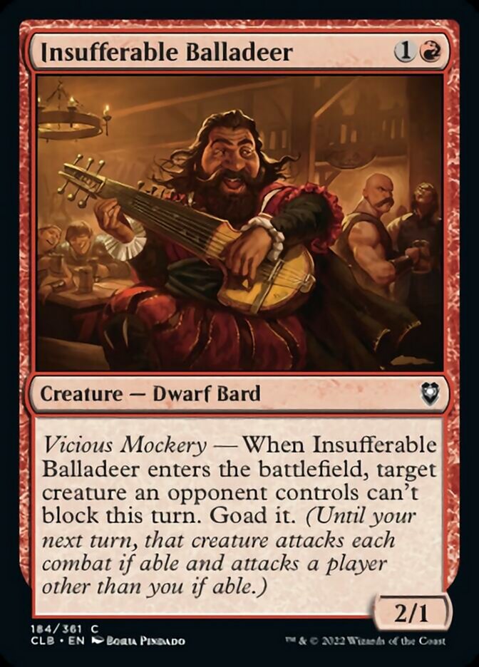 Insufferable Balladeer [Commander Legends: Battle for Baldur's Gate] | Good Games Adelaide SA