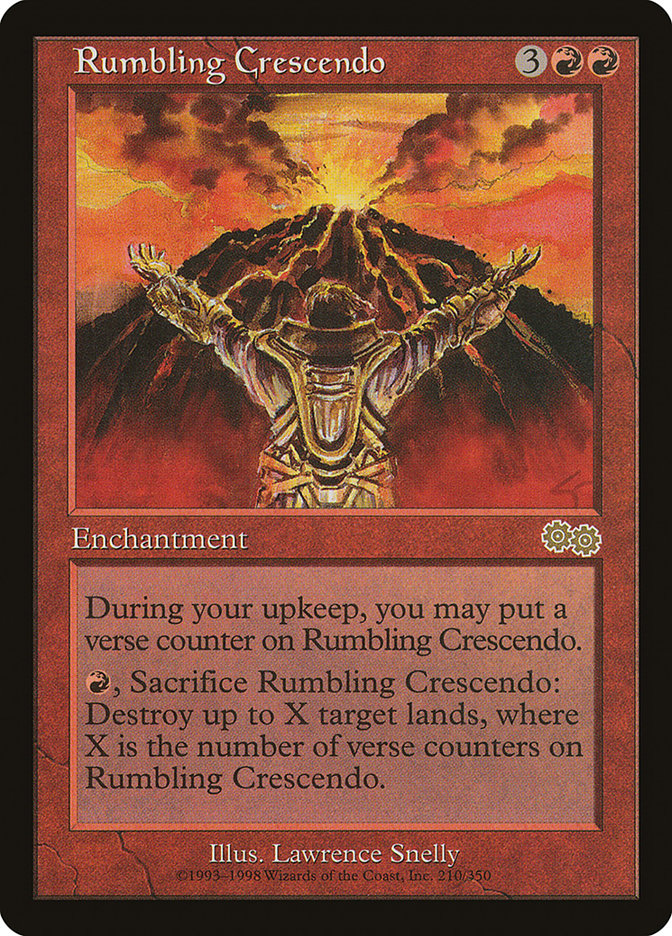 Rumbling Crescendo 210 (Urza's Saga)  | Good Games Adelaide SA