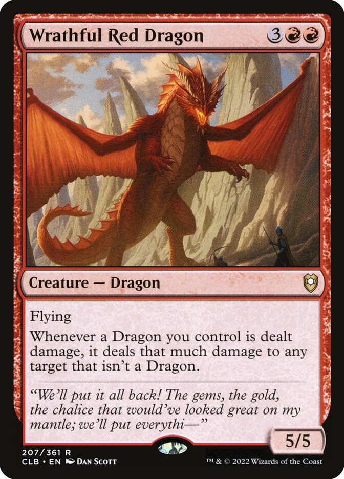 Wrathful Red Dragon 207 (Commander Legends: Battle for Baldur's Gate)  | Good Games Adelaide SA