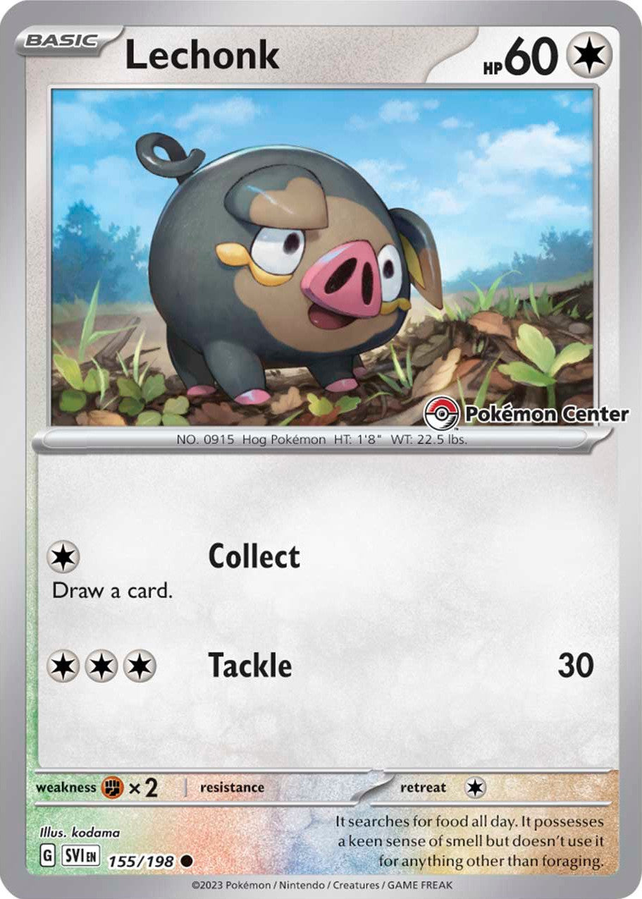 Lechonk (155/198) (Pokemon Center Exclusive) [Scarlet & Violet: Base Set] | Good Games Adelaide SA