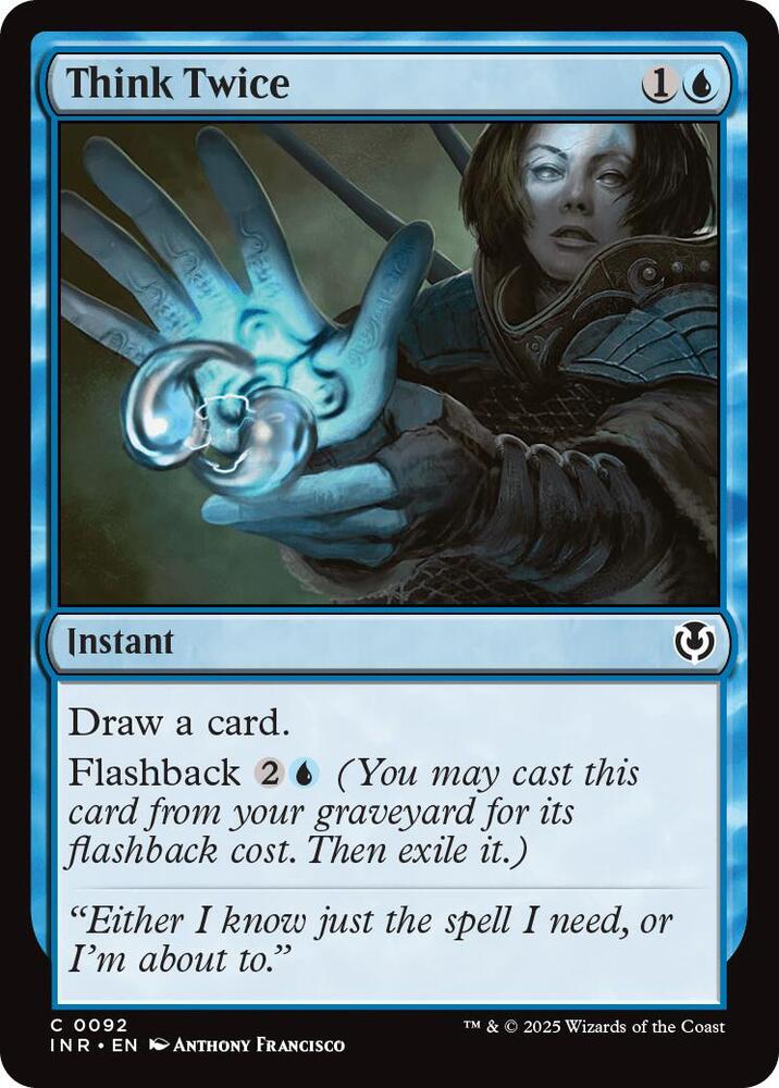Think Twice 92 (Innistrad Remastered)  - Foil | Good Games Adelaide SA