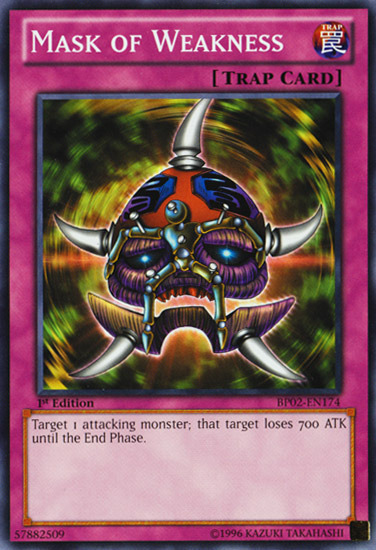 Mask of Weakness [BP02-EN174] Mosaic Rare | Good Games Adelaide SA