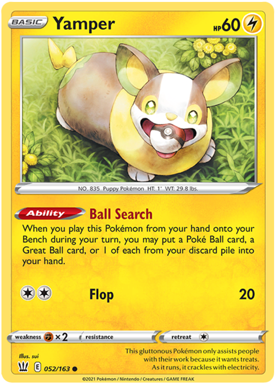 Yamper (052/163) [Sword & Shield: Battle Styles] | Good Games Adelaide SA