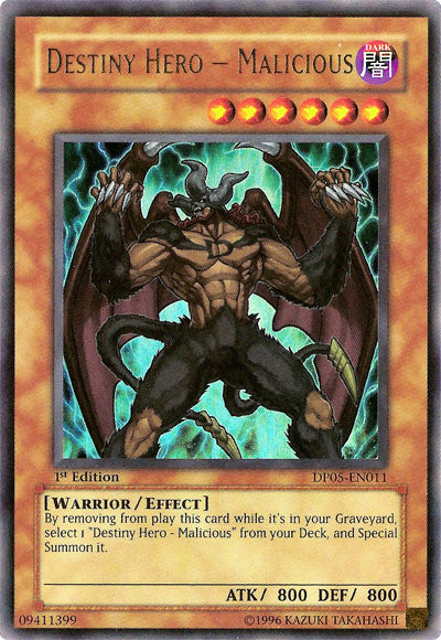 Destiny Hero - Malicious [DP05-EN011] Ultra Rare | Good Games Adelaide SA