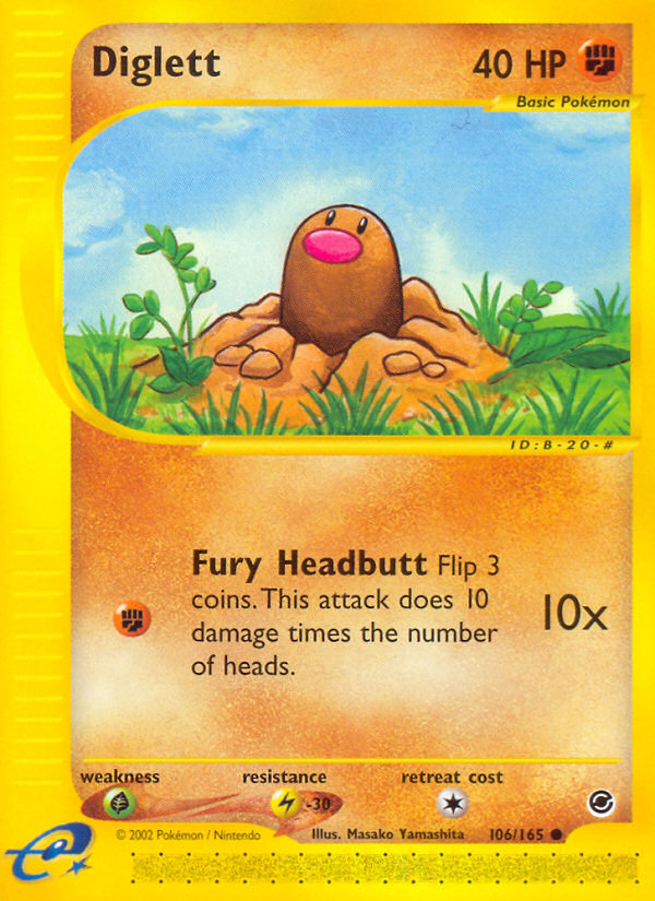 Diglett (106/165) [Expedition: Base Set] | Good Games Adelaide SA