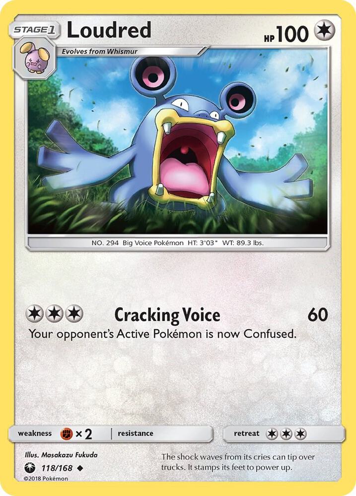 Loudred 118/168 (SM - Celestial Storm)  | Good Games Adelaide SA