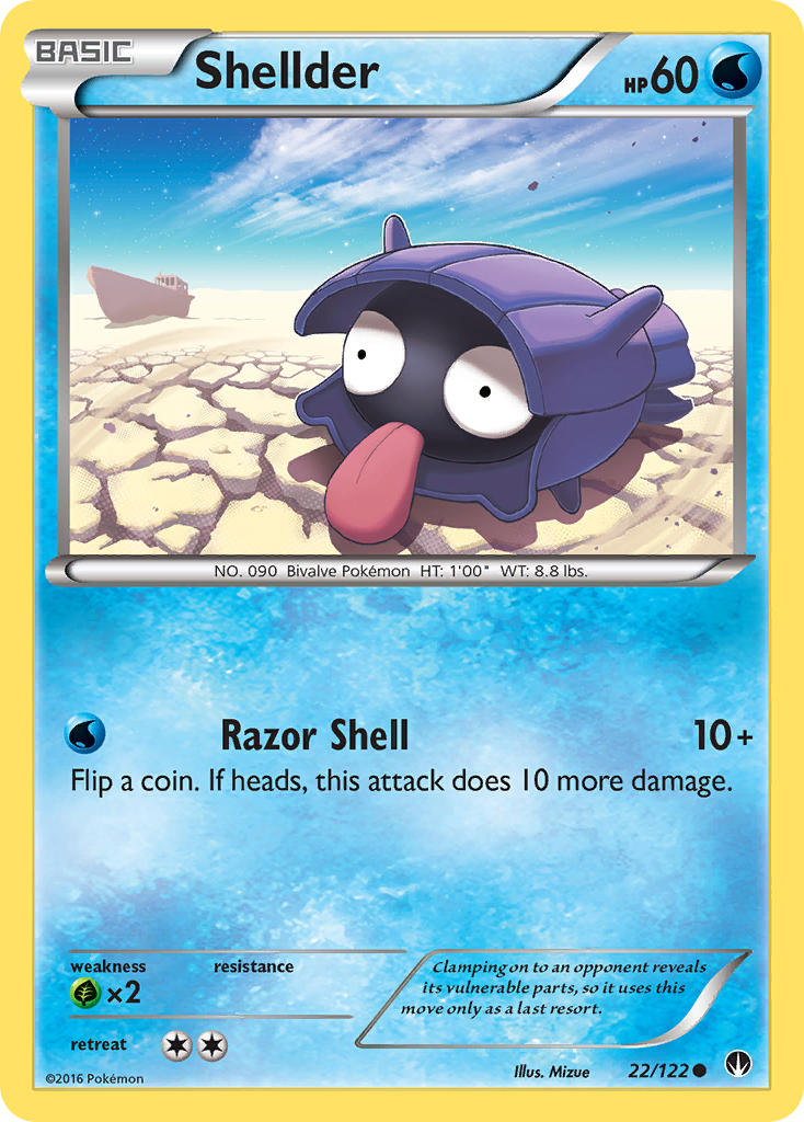 Shellder (22/122) [XY: BREAKpoint] | Good Games Adelaide SA