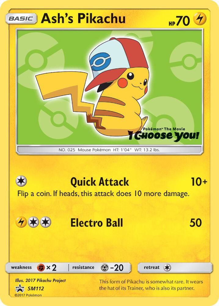 Ash's Pikachu SM112 (SM Promos)  | Good Games Adelaide SA