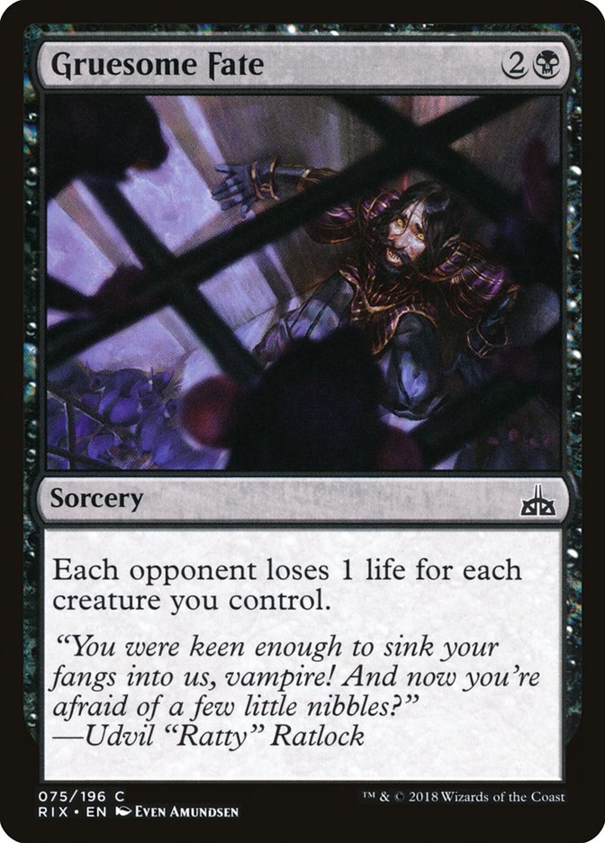 Gruesome Fate [Rivals of Ixalan] | Good Games Adelaide SA
