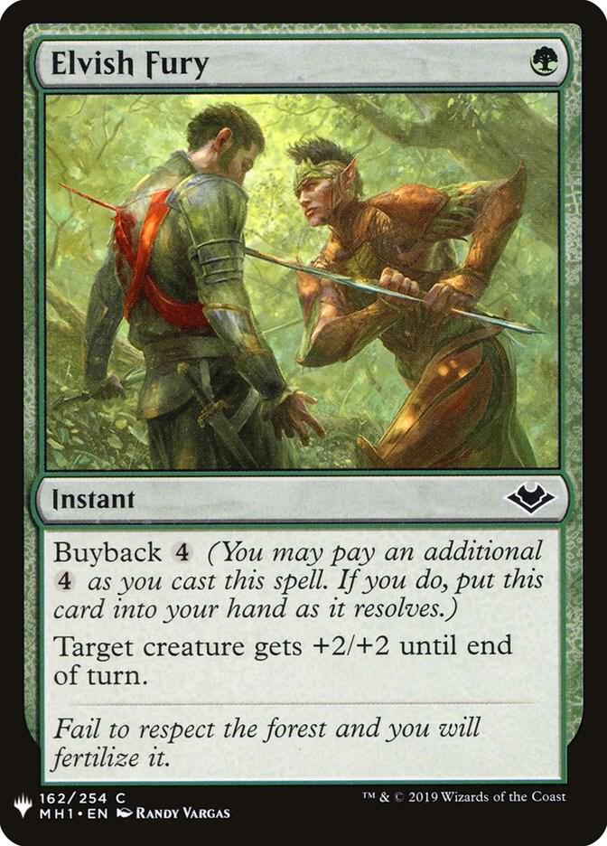 Elvish Fury 162 (The List Reprints)  | Good Games Adelaide SA