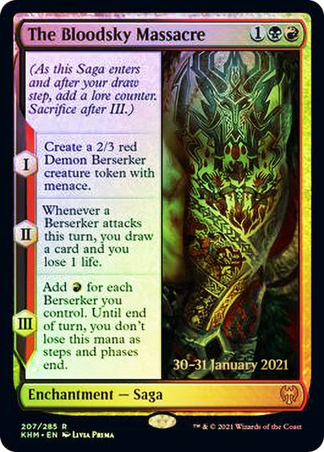 The Bloodsky Massacre [Kaldheim Prerelease Promos] | Good Games Adelaide SA