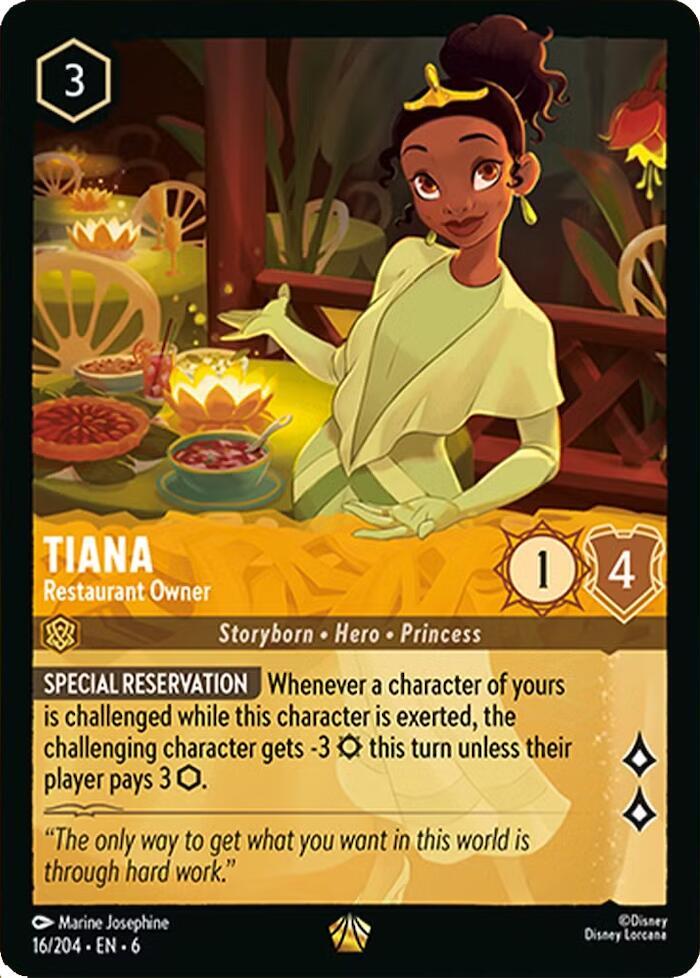 Tiana Restaurant Owner 16/204 (Azurite Sea)  - Cold Foil | Good Games Adelaide SA