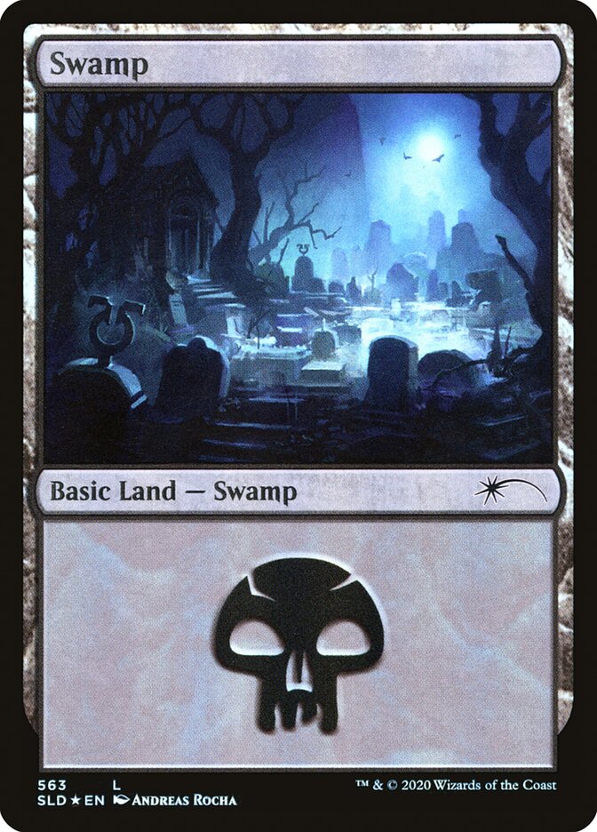 Swamp (Spooky) (563) [Secret Lair Drop Promos] | Good Games Adelaide SA