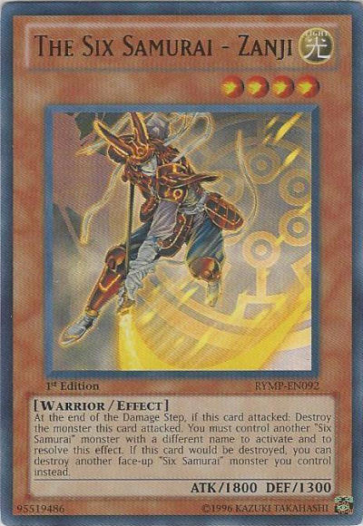 The Six Samurai - Zanji [RYMP-EN092] Ultra Rare | Good Games Adelaide SA