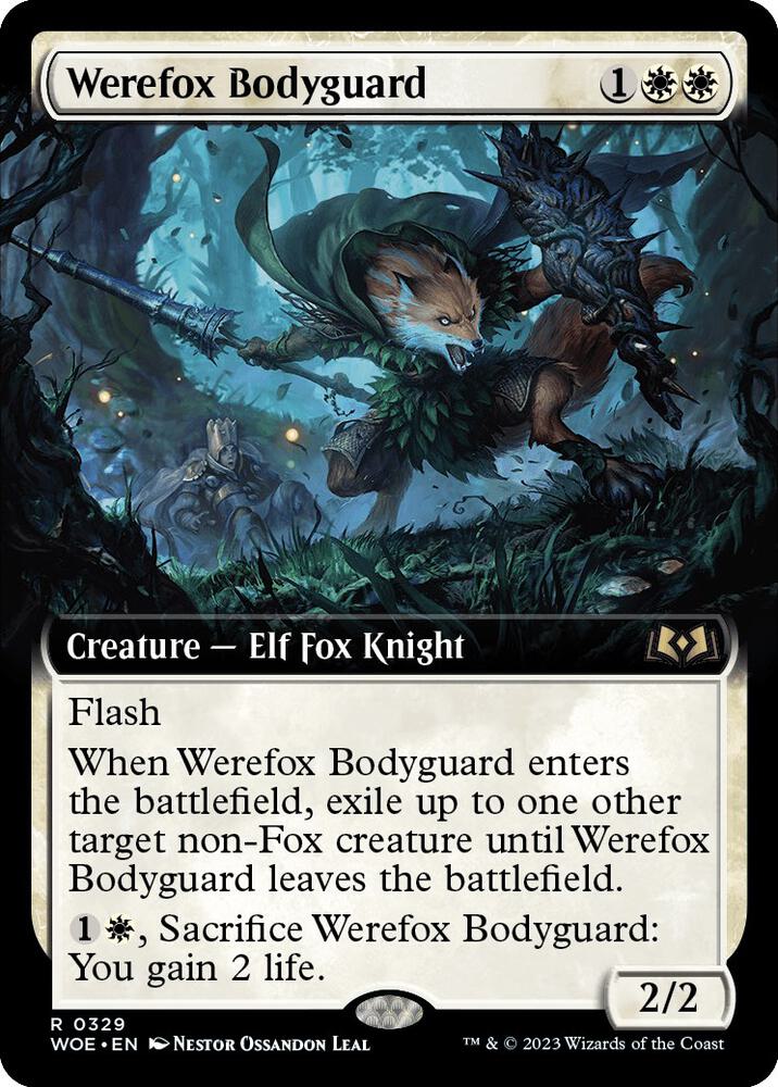 Werefox Bodyguard 329 (Wilds of Eldraine)  - Foil | Good Games Adelaide SA