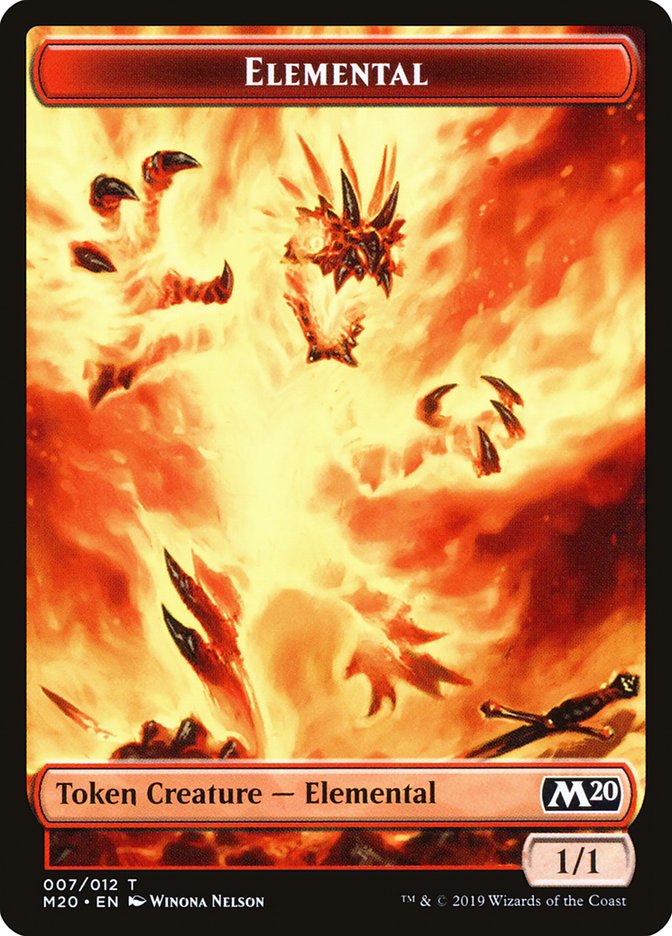 Elemental Token [Core Set 2020 Tokens] | Good Games Adelaide SA