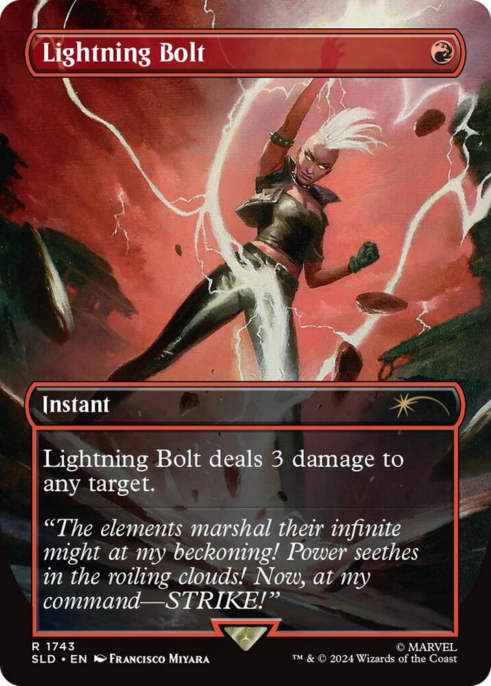 Lightning Bolt 1743 Rainbow Foil 1743 (Secret Lair Drop Series)  - Foil | Good Games Adelaide SA