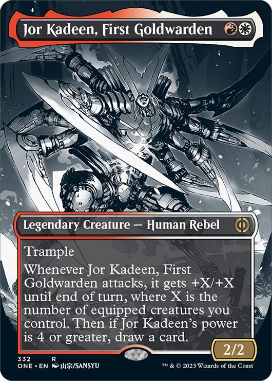 Jor Kadeen, First Goldwarden 332/271 (Phyrexia: All Will Be One)  - Borderless | Good Games Adelaide SA