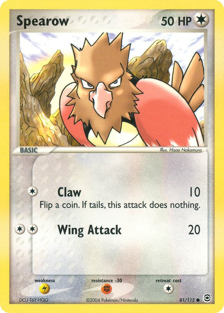 Spearow 81/112 (FireRed & LeafGreen)  | Good Games Adelaide SA