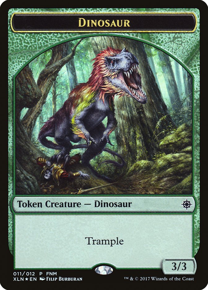 Dinosaur Treasure Double Sided Token 11 (FNM Promos)  - Foil | Good Games Adelaide SA