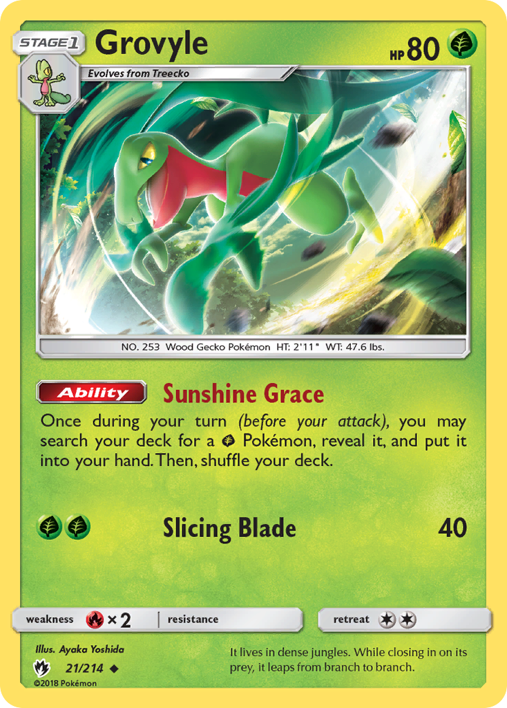 Grovyle (21/214) [Sun & Moon: Lost Thunder] | Good Games Adelaide SA