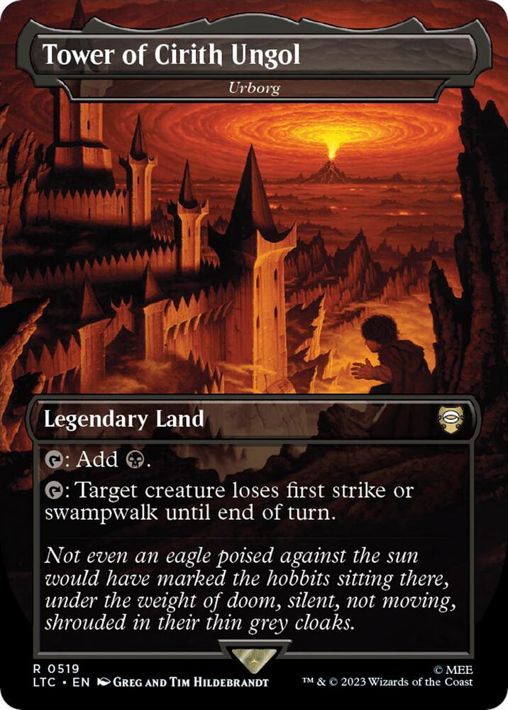 Tower of Cirith Ungol Urborg 519/84 (Commander: The Lord of the Rings: Tales of Middle-earth)  - Borderless Foil | Good Games Adelaide SA