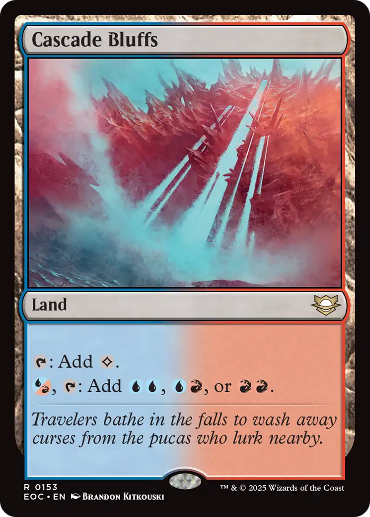 Cascade Bluffs [Edge of Eternities Commander] | Good Games Adelaide SA