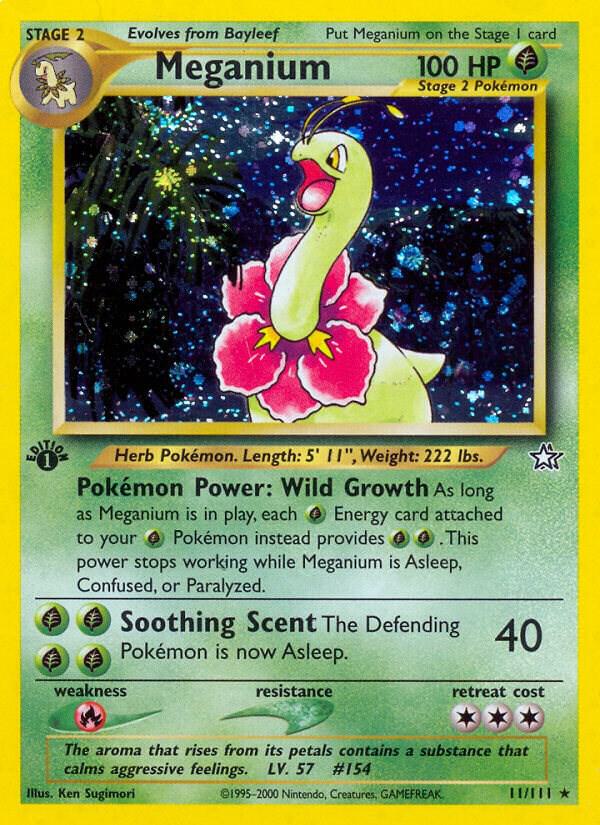 Meganium 011/111 (Neo Genesis)  - 1st Edition Holofoil | Good Games Adelaide SA
