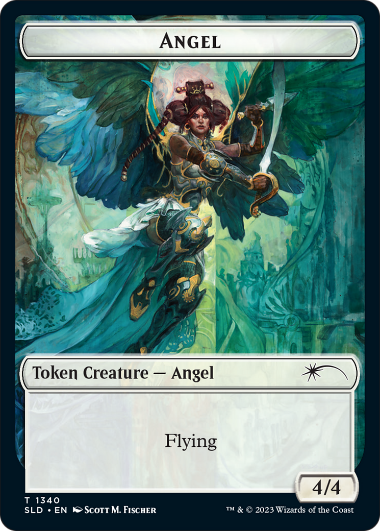 Angel (SLD) // Soldier (GRN) Double-Sided Token [Secret Lair: Angels Tokens] | Good Games Adelaide SA