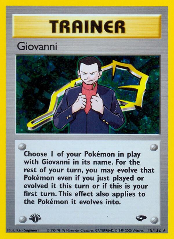 Giovanni  018/132 (Gym Challenge)  - 1st Edition Holofoil | Good Games Adelaide SA