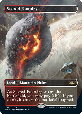 Sacred Foundry Borderless 285 (Unfinity)  - Foil | Good Games Adelaide SA