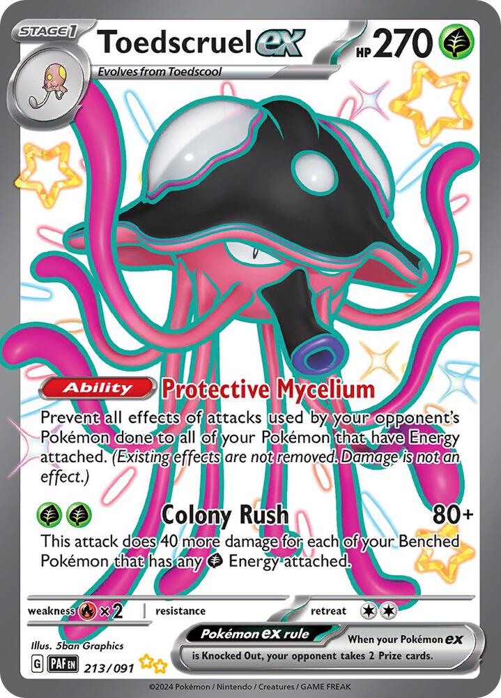 Toedscruel ex 213/091 (SV: Paldean Fates)  - Holofoil | Good Games Adelaide SA