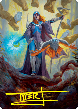 Kasmina, Enigma Sage Art Card (Gold-Stamped Signature) [Strixhaven: School of Mages Art Series] | Good Games Adelaide SA