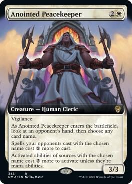 Anointed Peacekeeper Extended Art 383 (Dominaria United)  - Foil | Good Games Adelaide SA