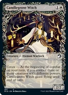 Candlegrove Witch Showcase 287 (Innistrad: Midnight Hunt)  - Foil | Good Games Adelaide SA