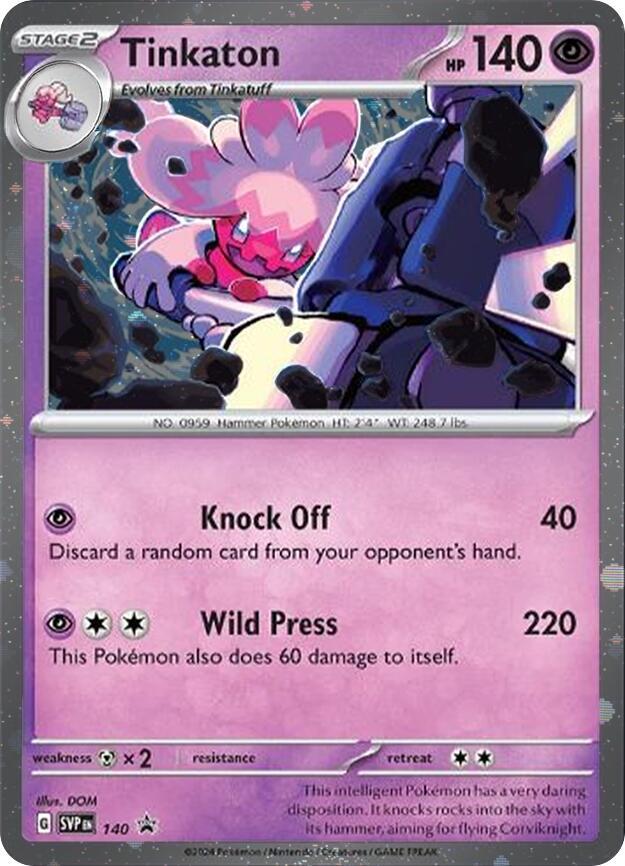 Tinkaton 140 Cosmo Holo 140 (SV: Scarlet & Violet Promo Cards)  - Cosmo Holofoil | Good Games Adelaide SA