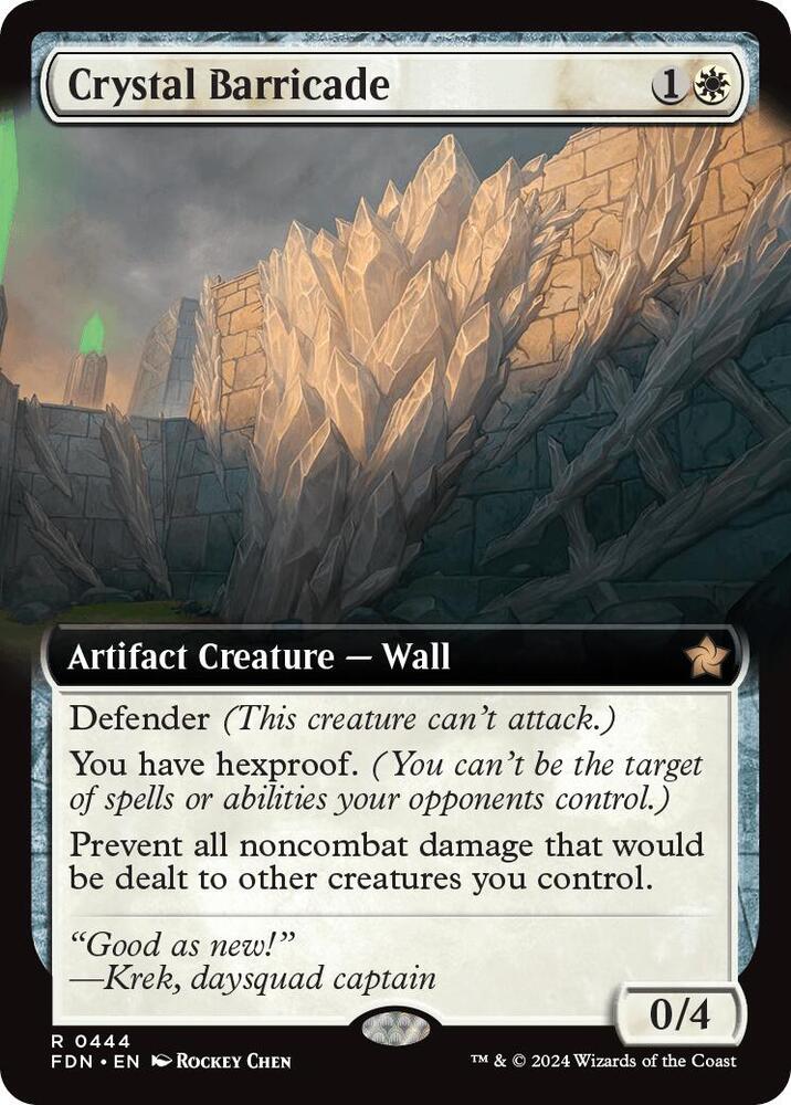 Crystal Barricade Extended Art 444 (Foundations)  - Extended Art | Good Games Adelaide SA