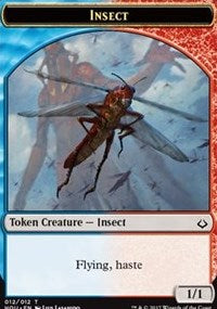 Insect // Warrior Double-sided Token [Hour of Devastation Tokens] | Good Games Adelaide SA