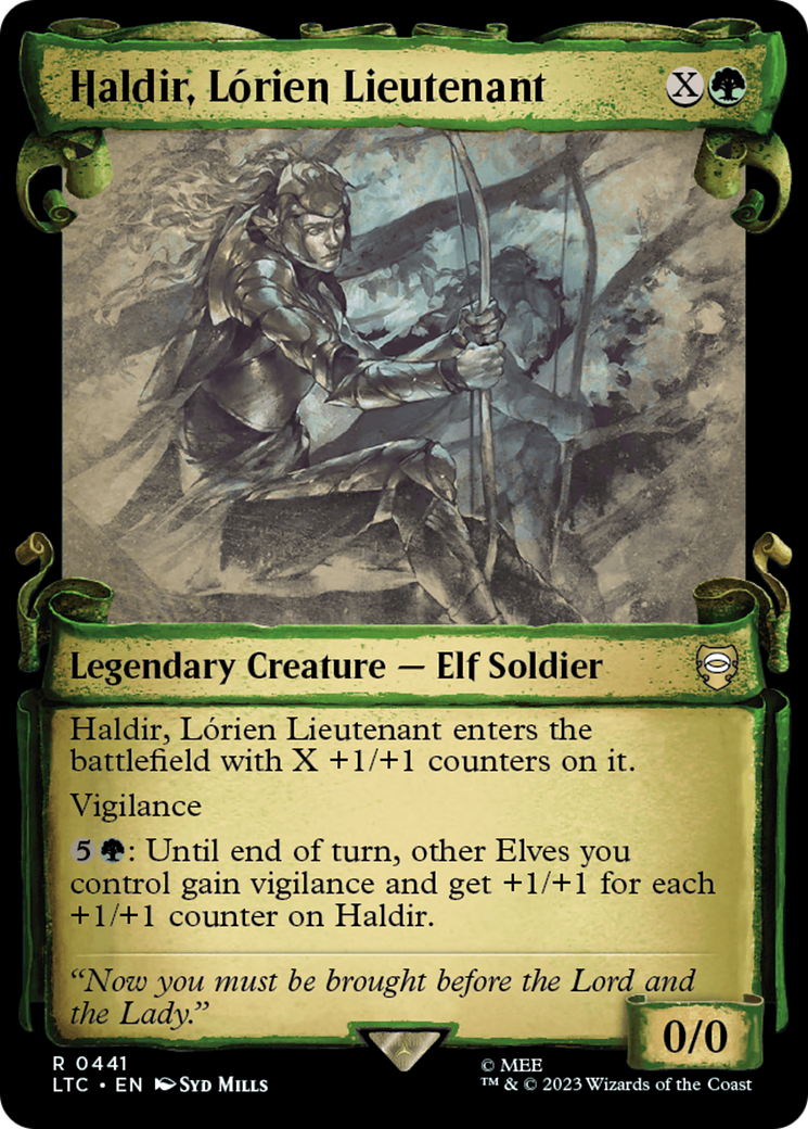 Haldir, Lorien Lieutenant [The Lord of the Rings: Tales of Middle-Earth Commander Showcase Scrolls] | Good Games Adelaide SA