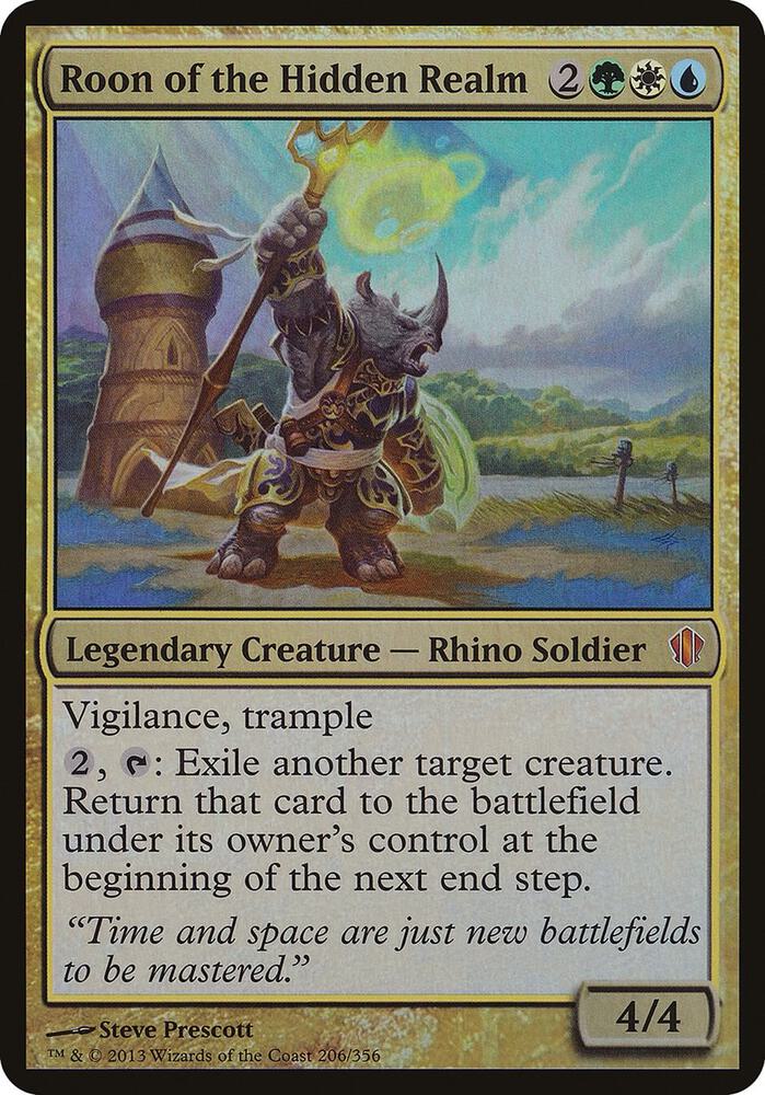 Roon of the Hidden Realm Commander 2013 206 (Oversize Cards)  - Foil | Good Games Adelaide SA