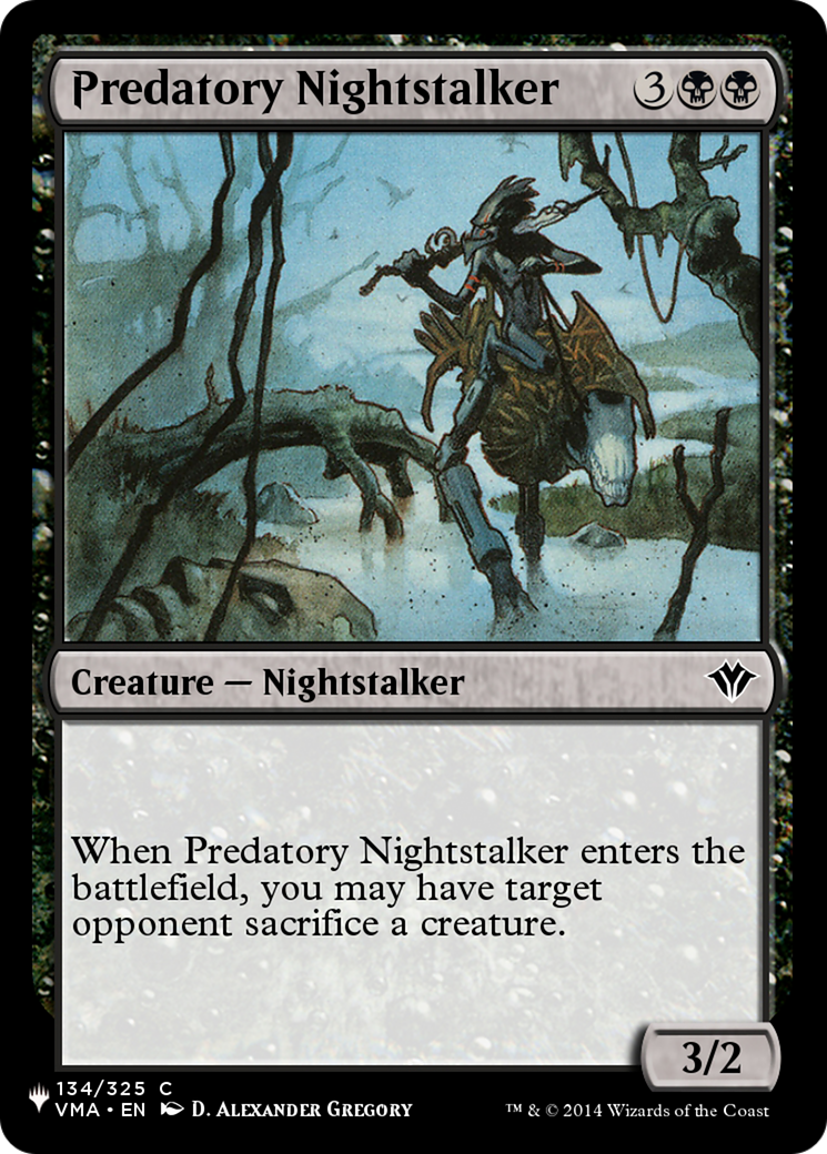 Predatory Nightstalker [The List Reprints] | Good Games Adelaide SA