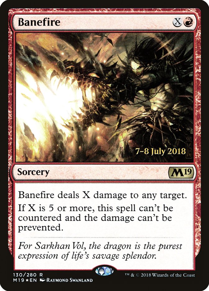 Banefire [Core Set 2019 Promos] | Good Games Adelaide SA