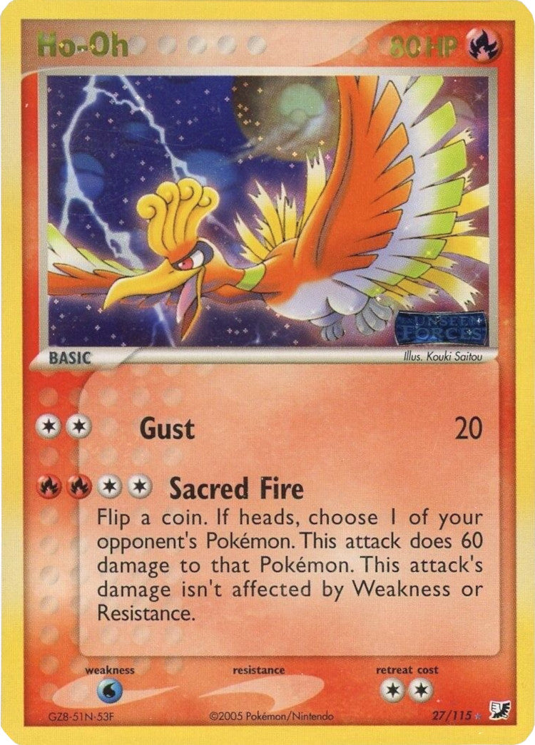 Ho-Oh (27/115) (Stamped) [EX: Unseen Forces] | Good Games Adelaide SA