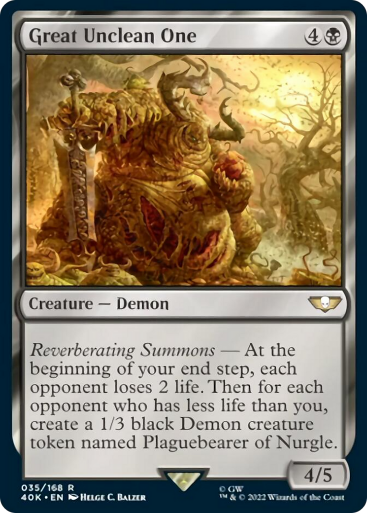 Great Unclean One (Surge Foil) [Universes Beyond: Warhammer 40,000] | Good Games Adelaide SA