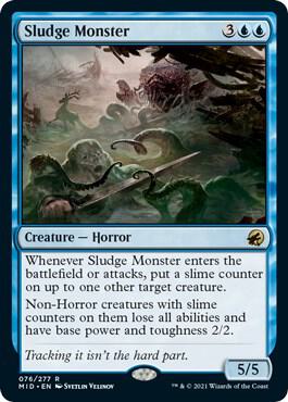 Sludge Monster 76 (Innistrad: Midnight Hunt)  - Foil | Good Games Adelaide SA