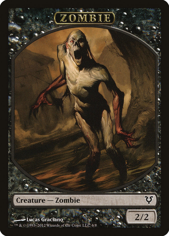 Zombie Token [Avacyn Restored Tokens] | Good Games Adelaide SA