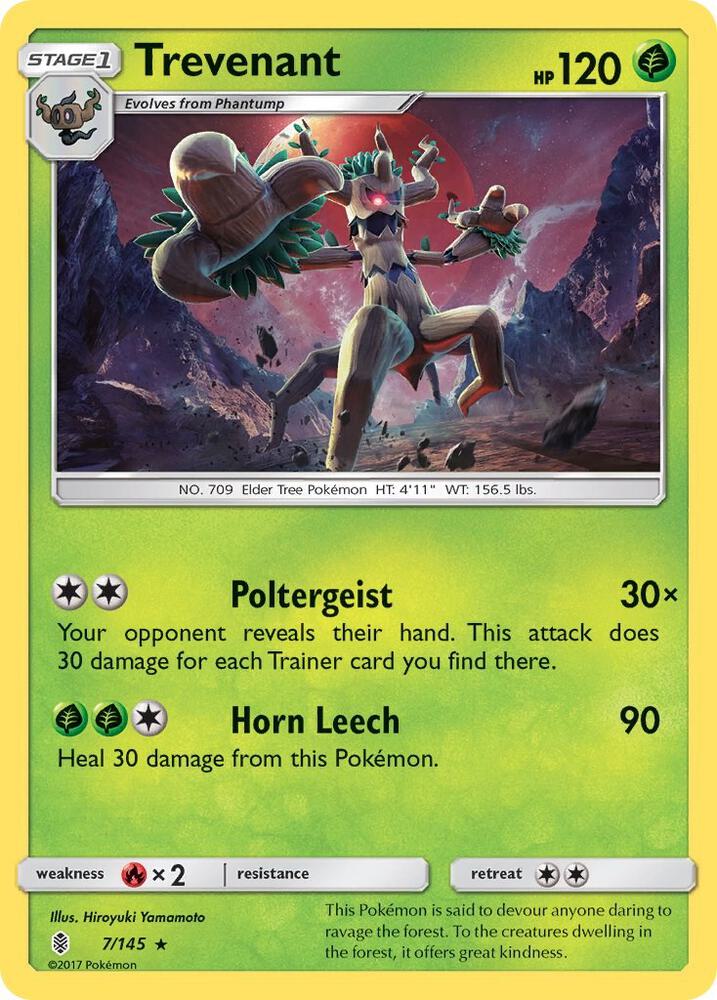 Trevenant 7/145 (SM - Guardians Rising)  | Good Games Adelaide SA