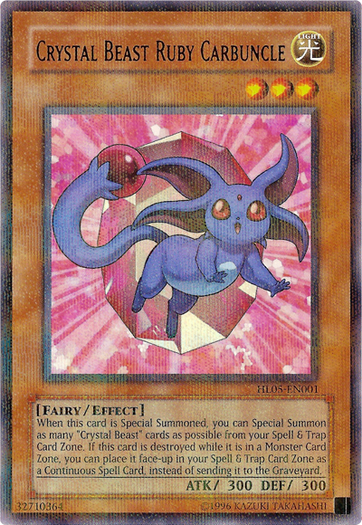 Crystal Beast Ruby Carbuncle [HL05-EN001] Parallel Rare | Good Games Adelaide SA