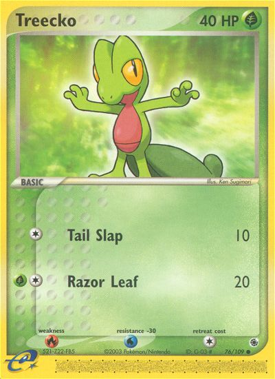 Treecko (76/109) [EX: Ruby & Sapphire] | Good Games Adelaide SA