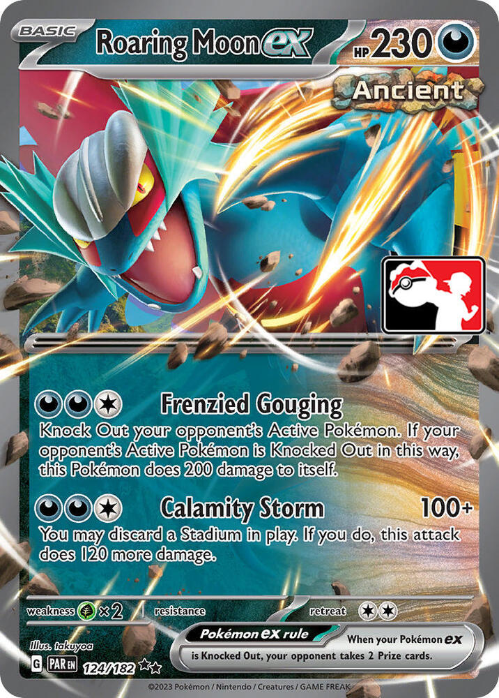 Roaring Moon ex Series 5/6 124/182 (Prize Pack Series Cards)  - Holofoil | Good Games Adelaide SA